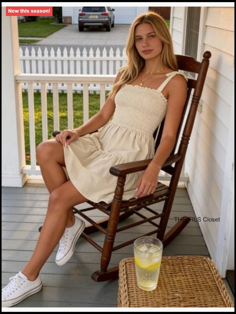 Spaghetti Strap Square Neck Ruffle A-Line Swing Mini Dress Sleeveless Rayon - Picture 2 of 7